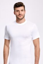 Erkek Pamuklu Sıfır Yaka Atlet 6 Adet